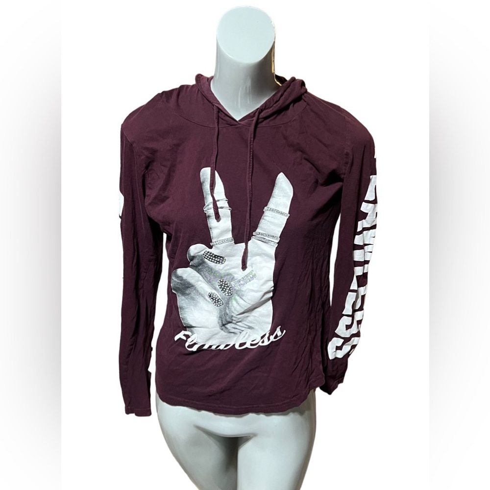 On Fire Hood Long Sleeve Tee